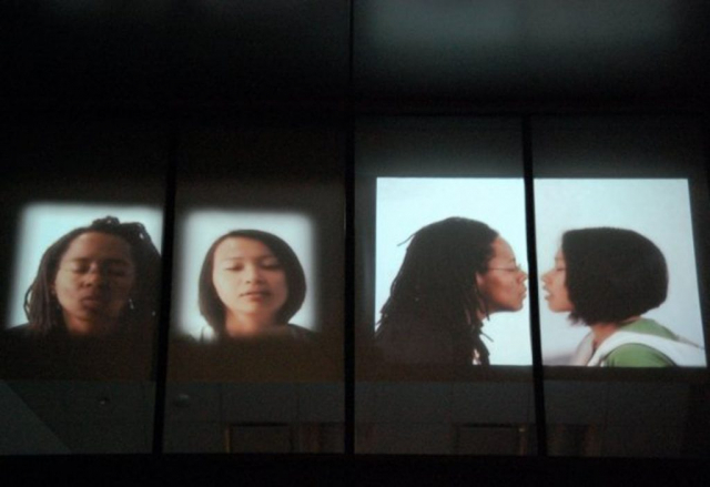 Kiss I (2008) by Annie Onyi Cheung, photo by David Reyes